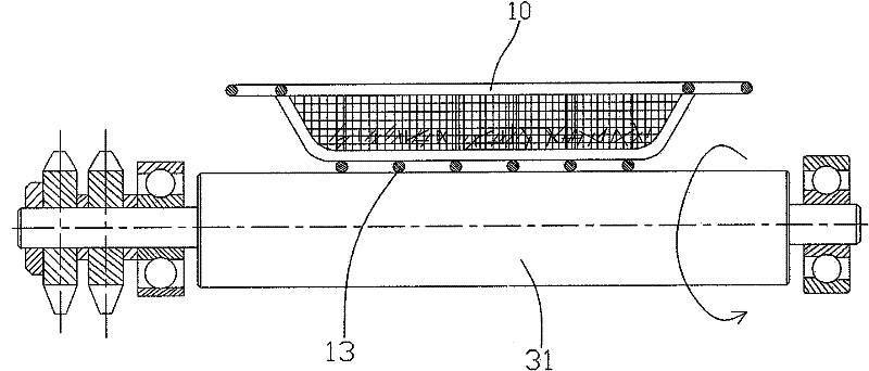 Dehydrating and drying device for chemically plated small shaft