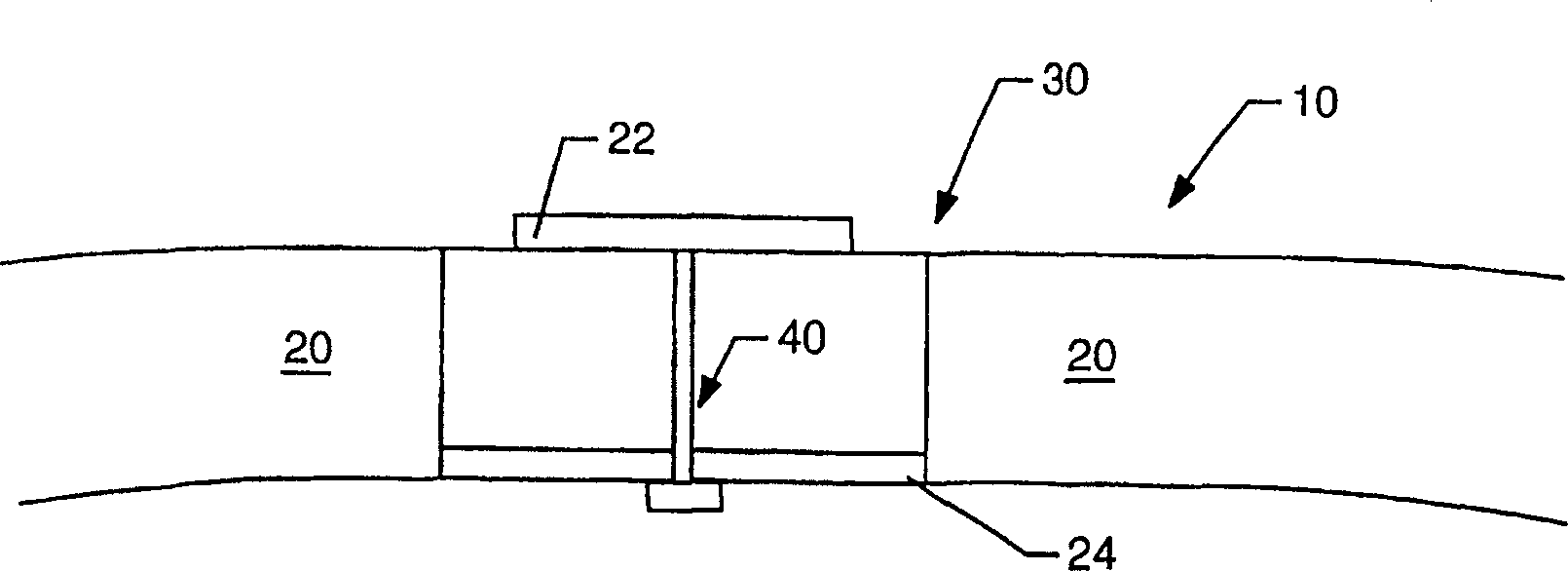 Microstrip antenna for an identification appliance