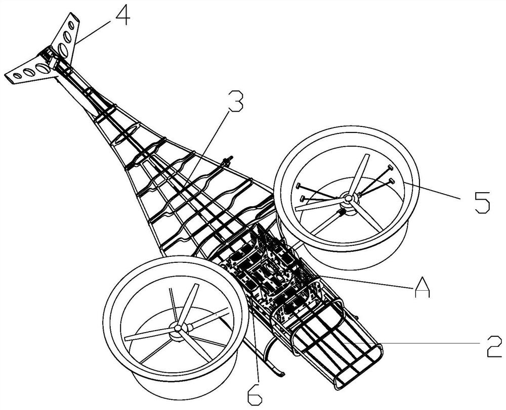 Vertical take-off and landing aircraft with double ducted fans