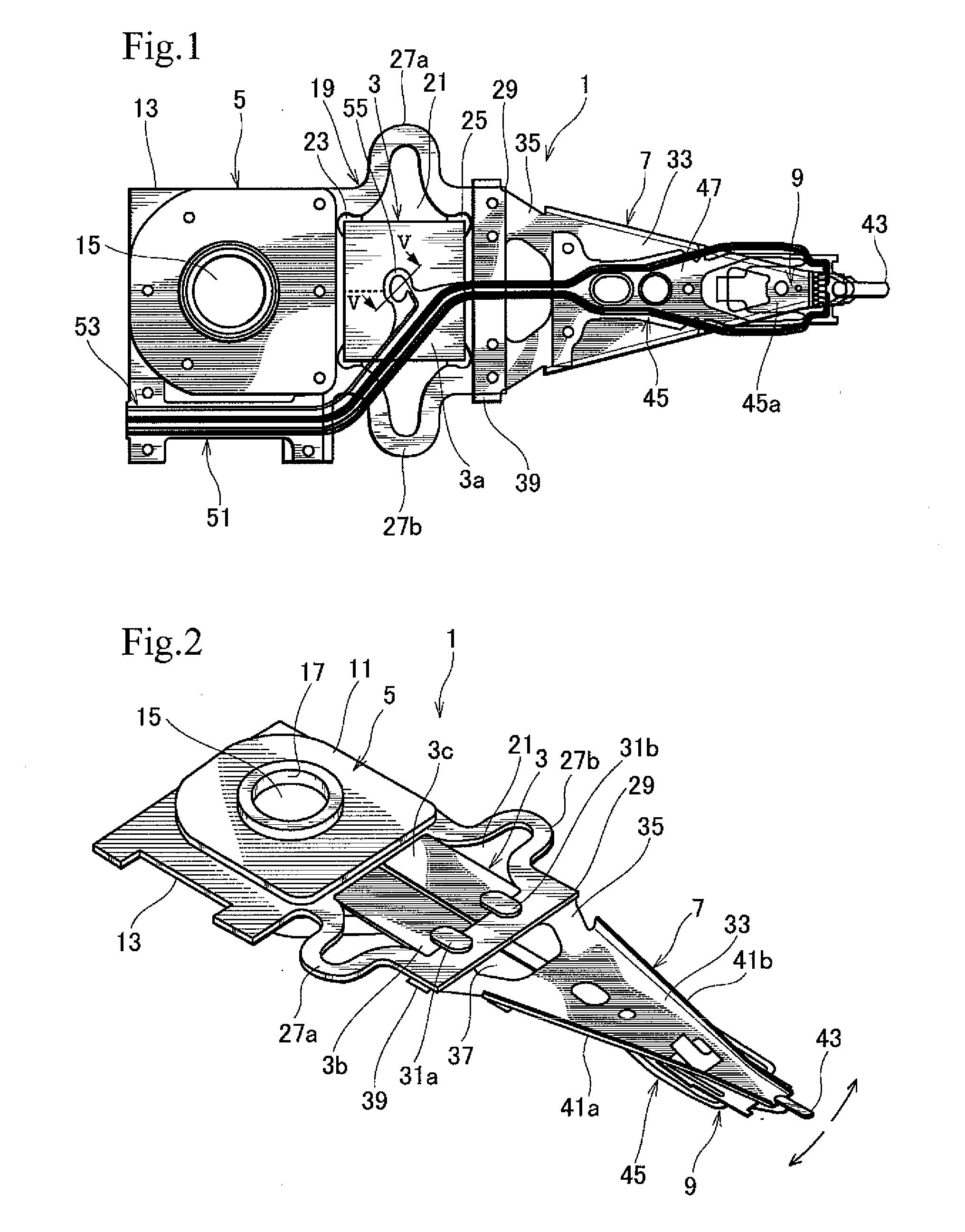 Electrical connection structure for piezoelectric element and head suspension