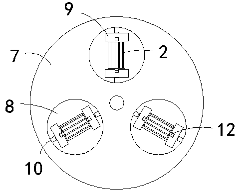 A generator rotor coil water circuit pickling device