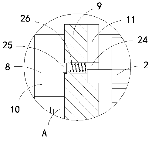 A generator rotor coil water circuit pickling device