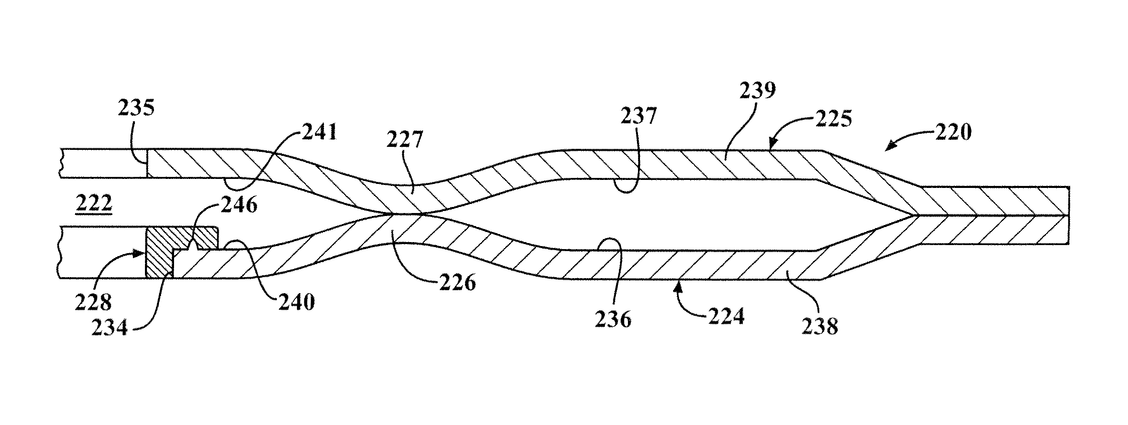Static gasket with wire compression limiter