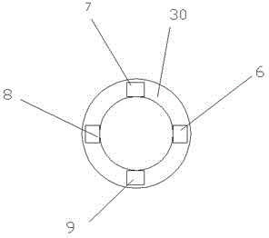 Workpiece thermal treatment method using three axial grooves and contact sensor