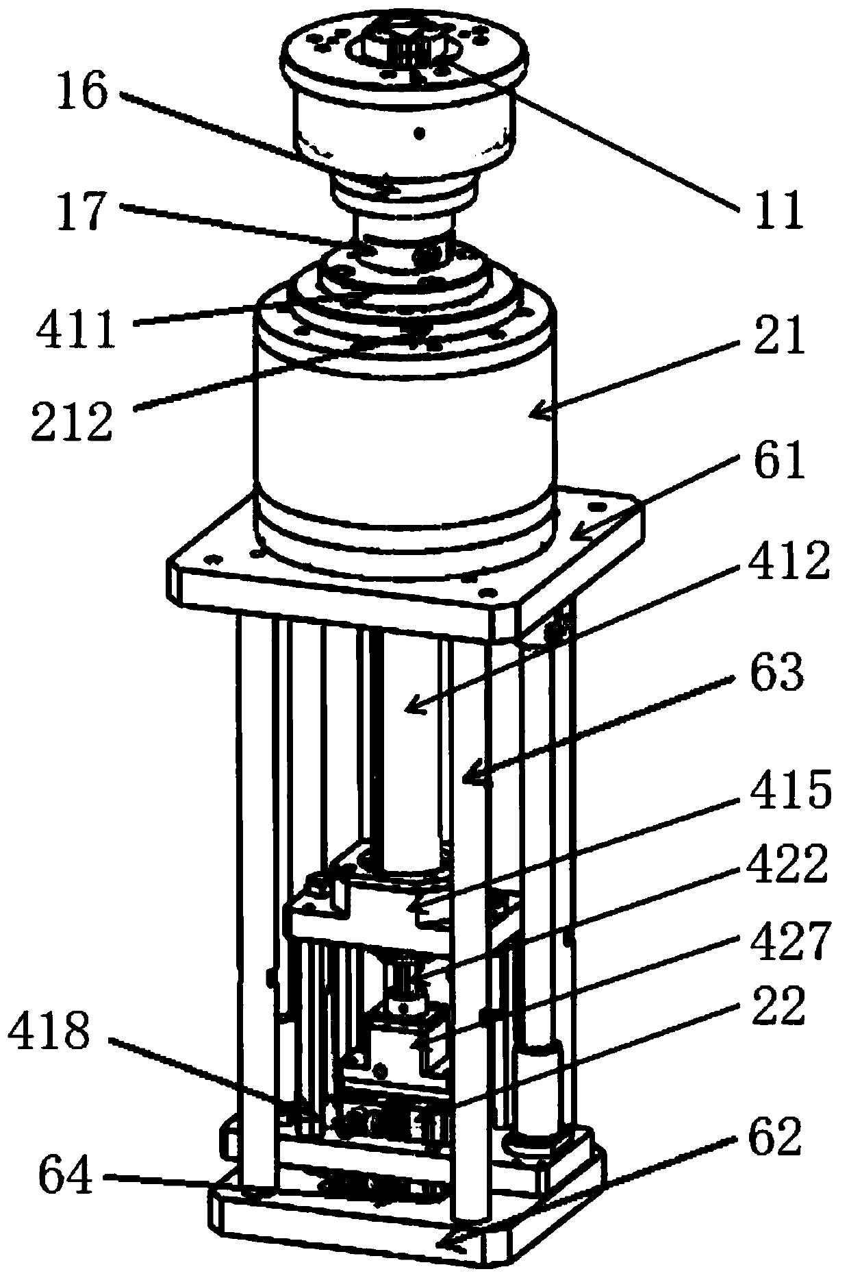 A wheel hub detection auxiliary device