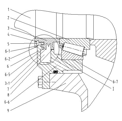 Gear case sealing structure of urban rail vehicle
