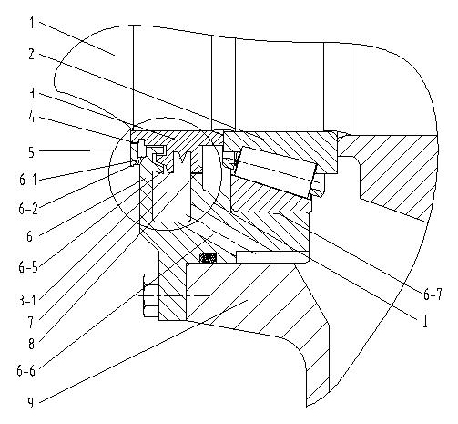 Gear case sealing structure of urban rail vehicle