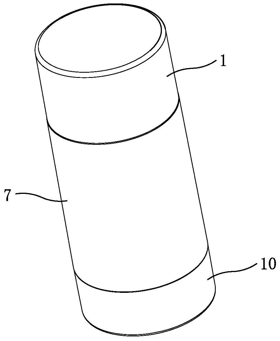 Rotary mechanical vacuum flask and material preparation method thereof