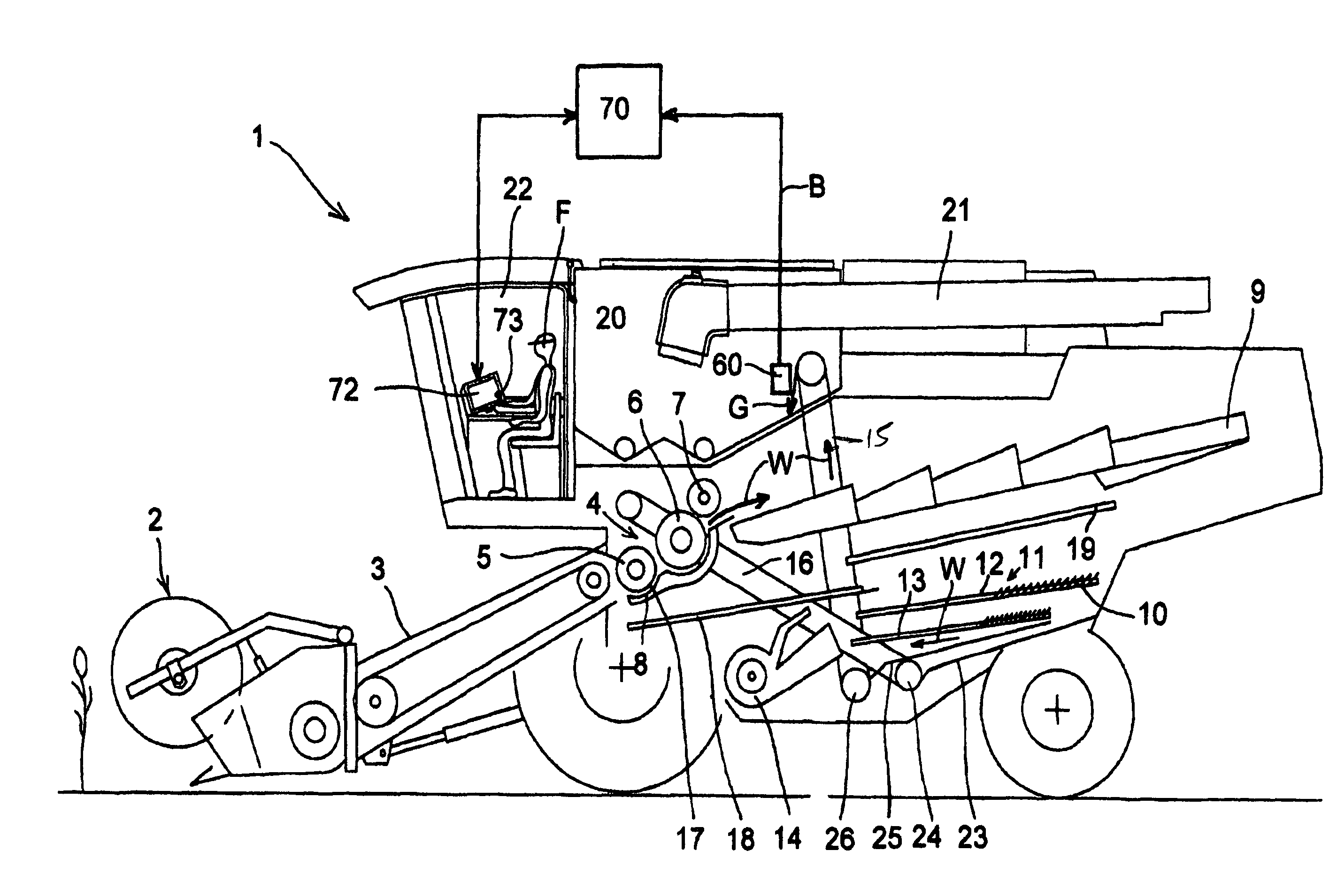 Method for adjusting a working unit of a harvesting machine