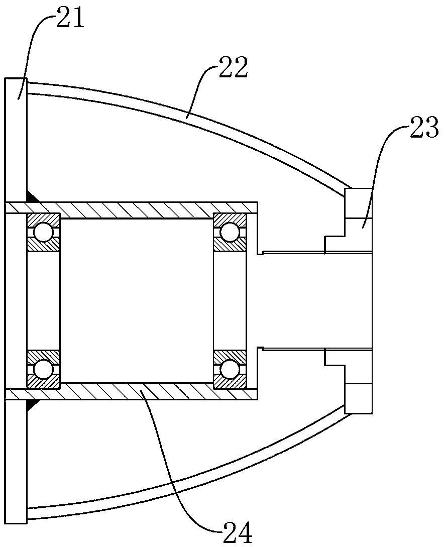 A squirrel cage steel pipe connection device