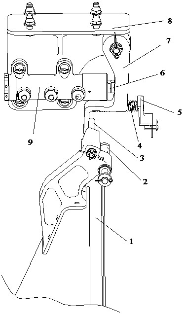 A guard plate landing gear linkage retractable device