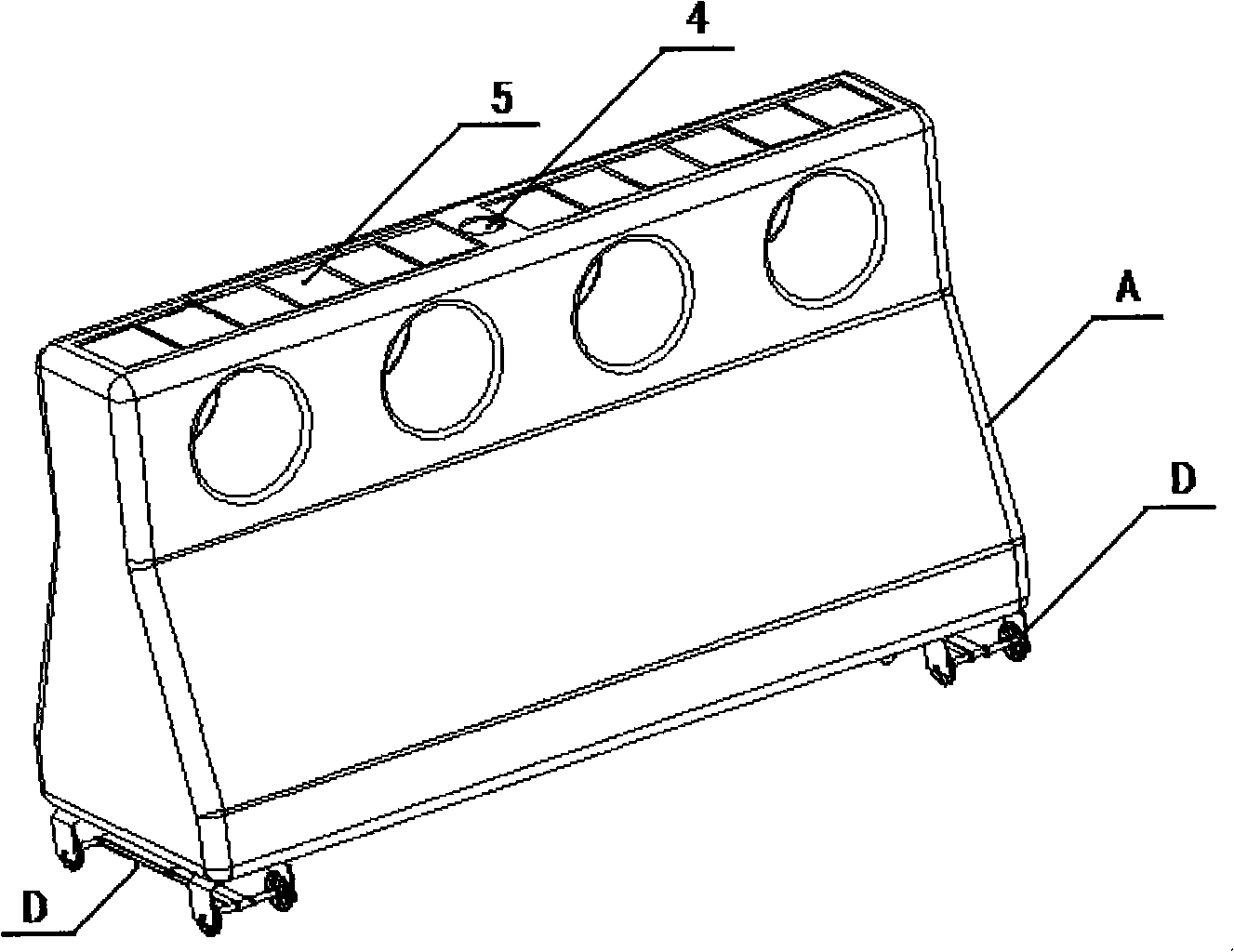 Moveable isolation barrier possessing automatic regulating function