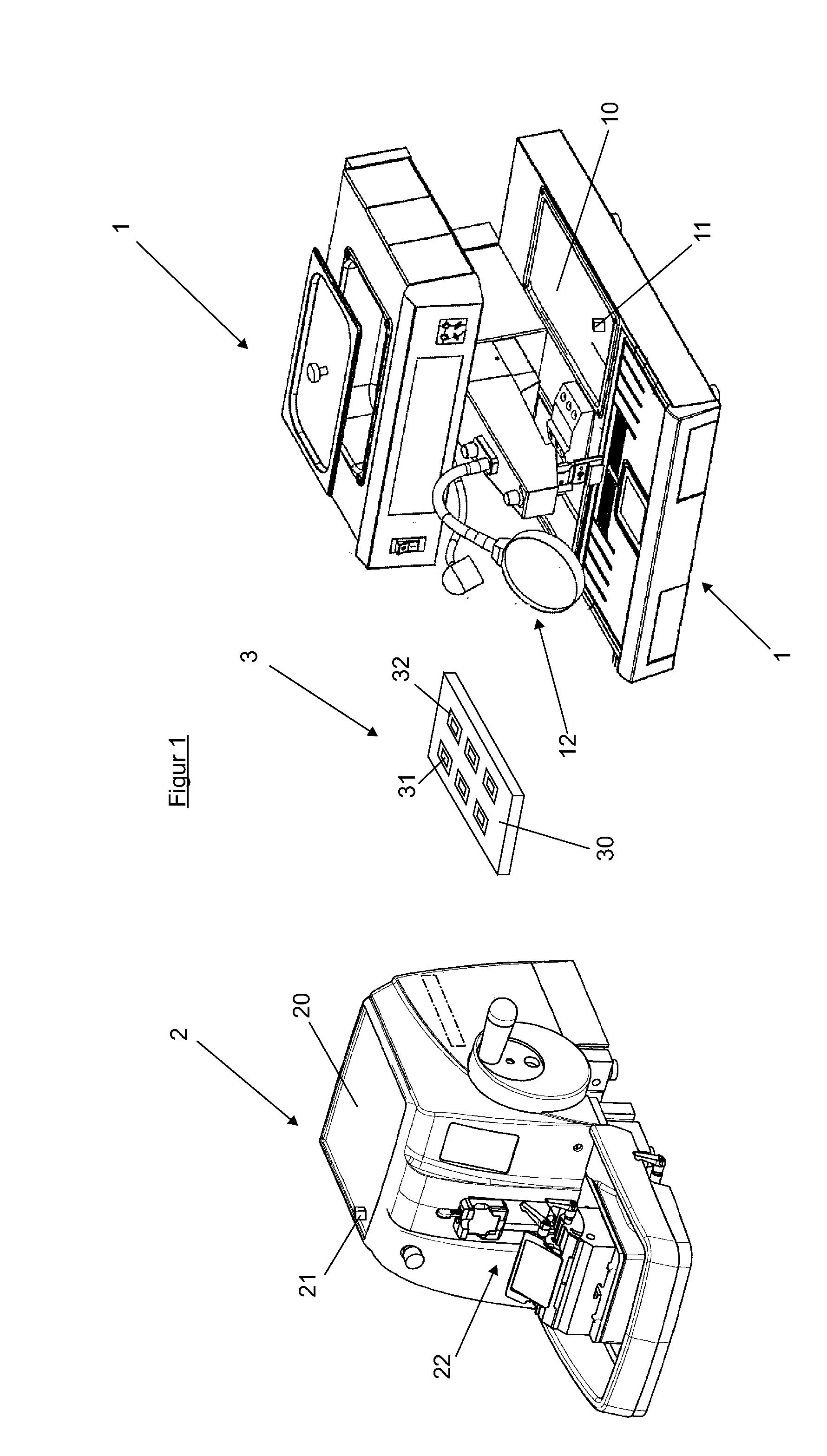 Portable device for transporting a histological sample
