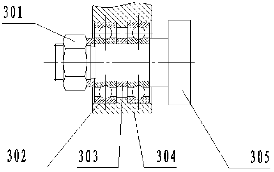 Driving device for triaxial inertially stabilized platform