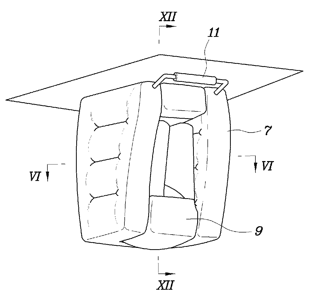Roof airbag apparatus of vehicle