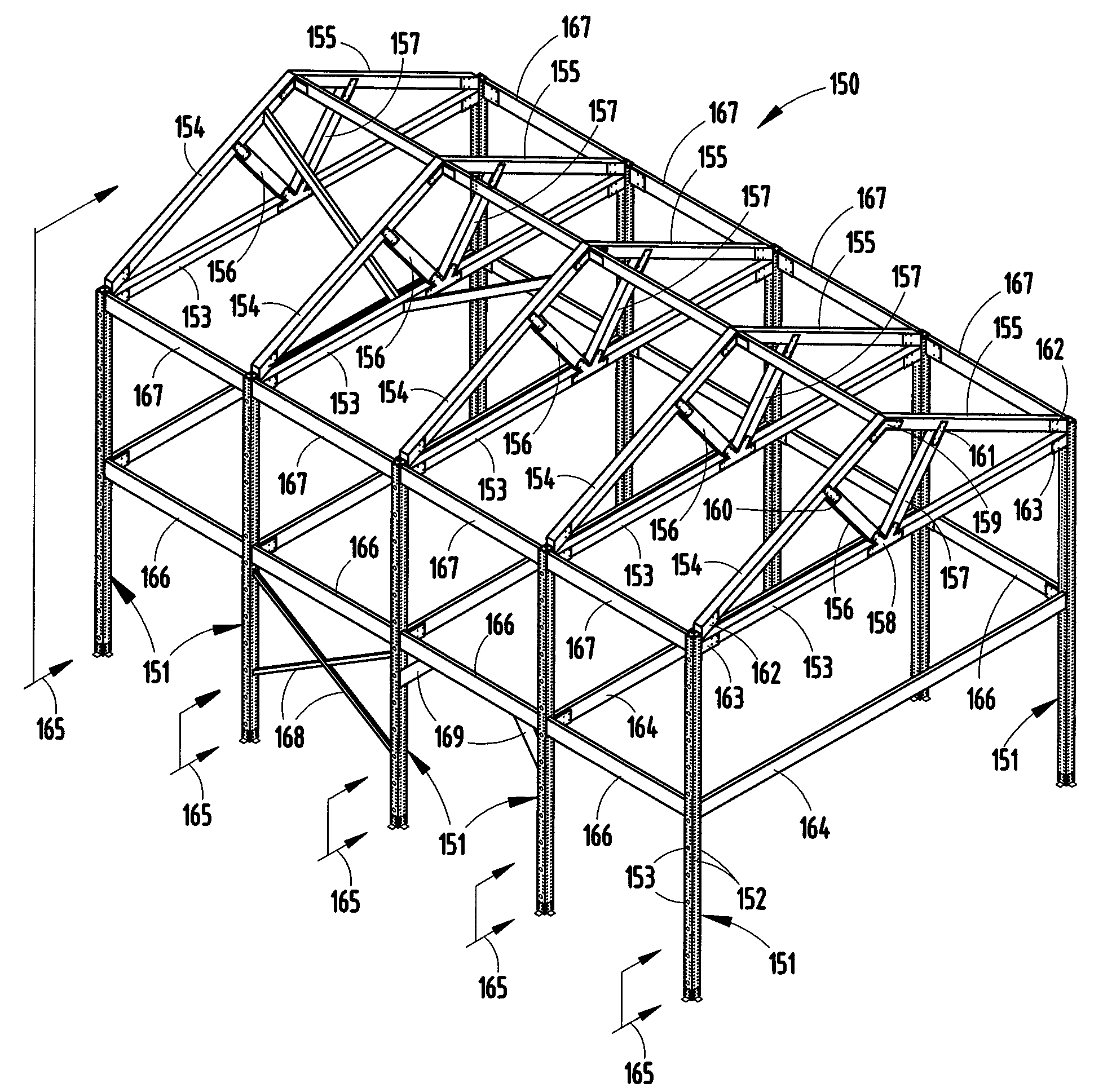 Flexible modular building framework