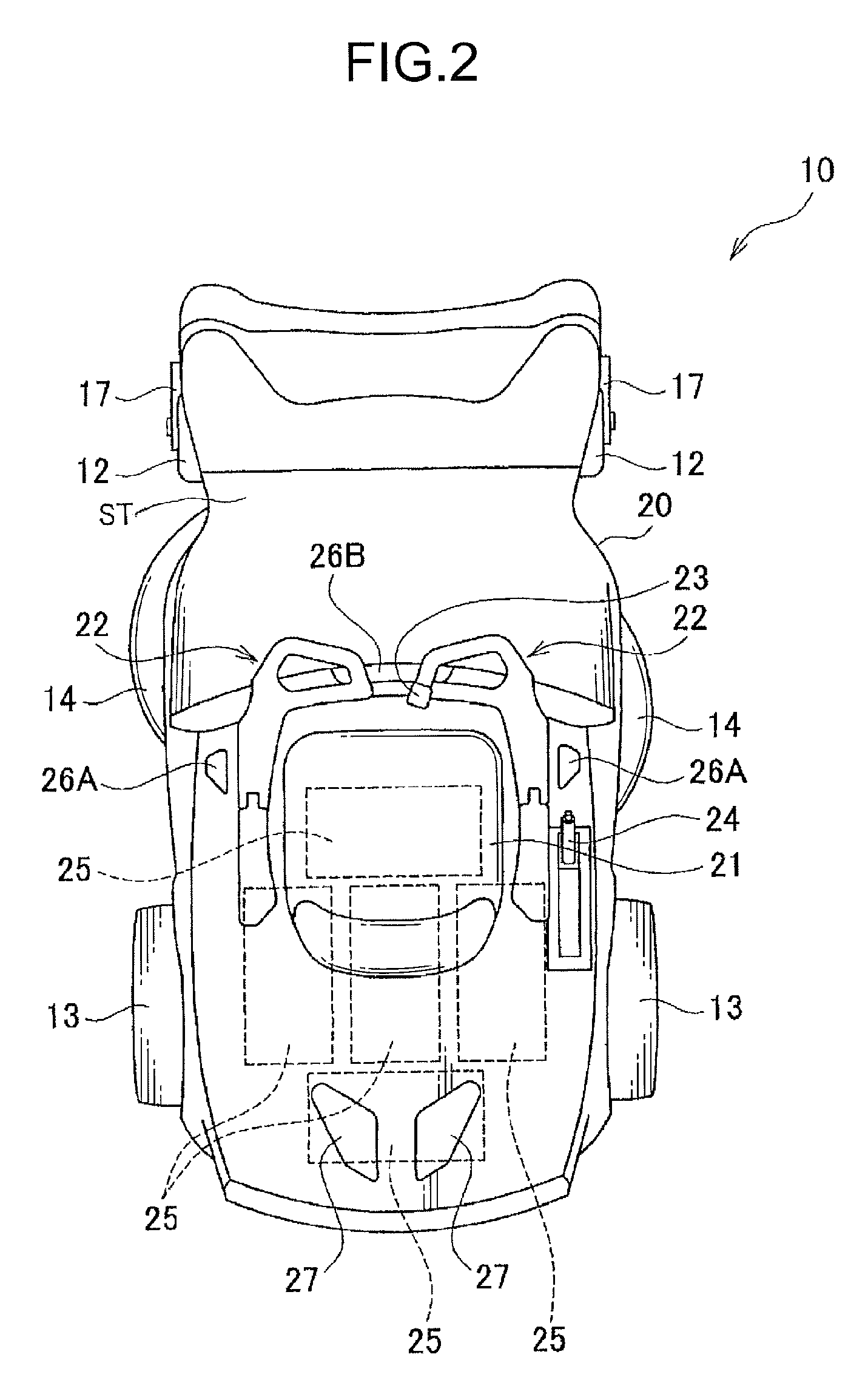 Electric riding mower having air-cooled chassis and pivotable protective cowling
