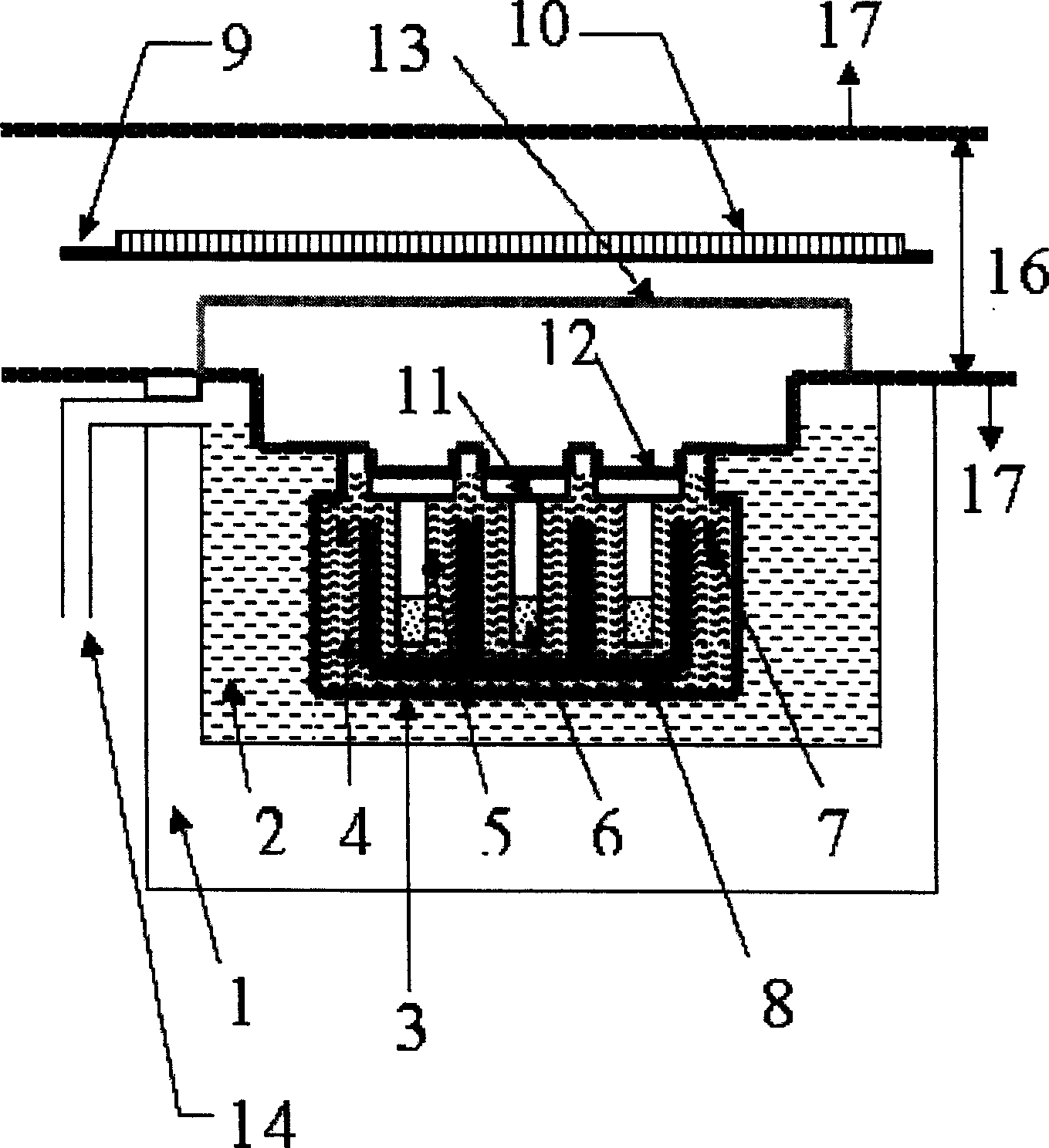Process for vacuum linear source evaporation coating film and its apparatus