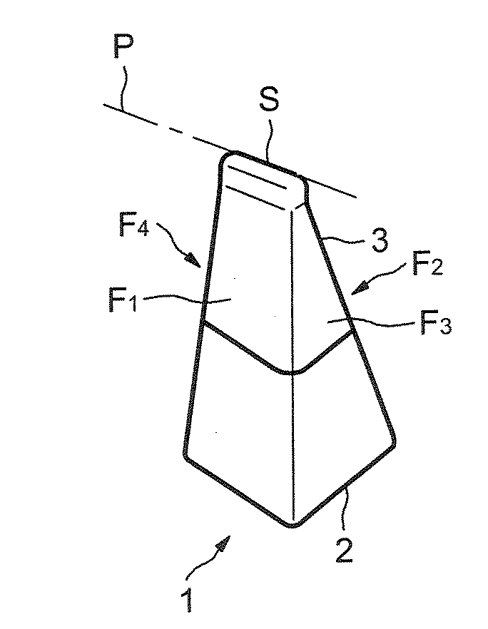 Device for packaging and applying a cosmetic or care product having a rotating component and corresponding application method