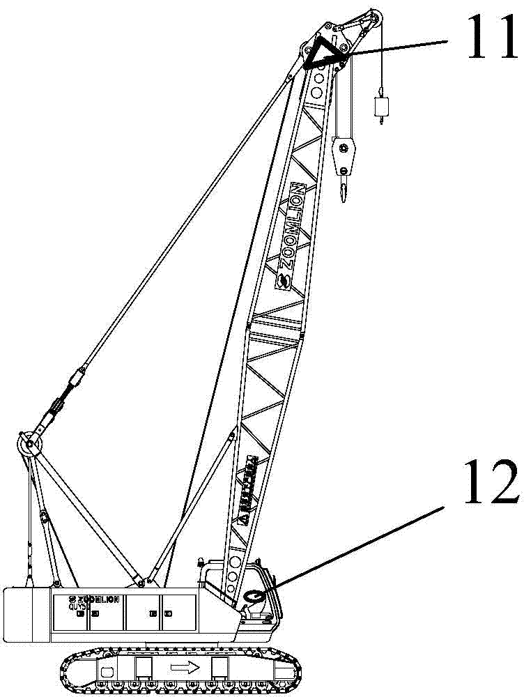 Wind load control system, method and apparatus and hoisting equipment