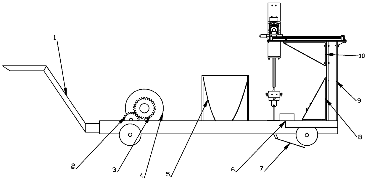 Intelligent walking type fertilizing machinery and fertilizing method based on ultrasonic waves