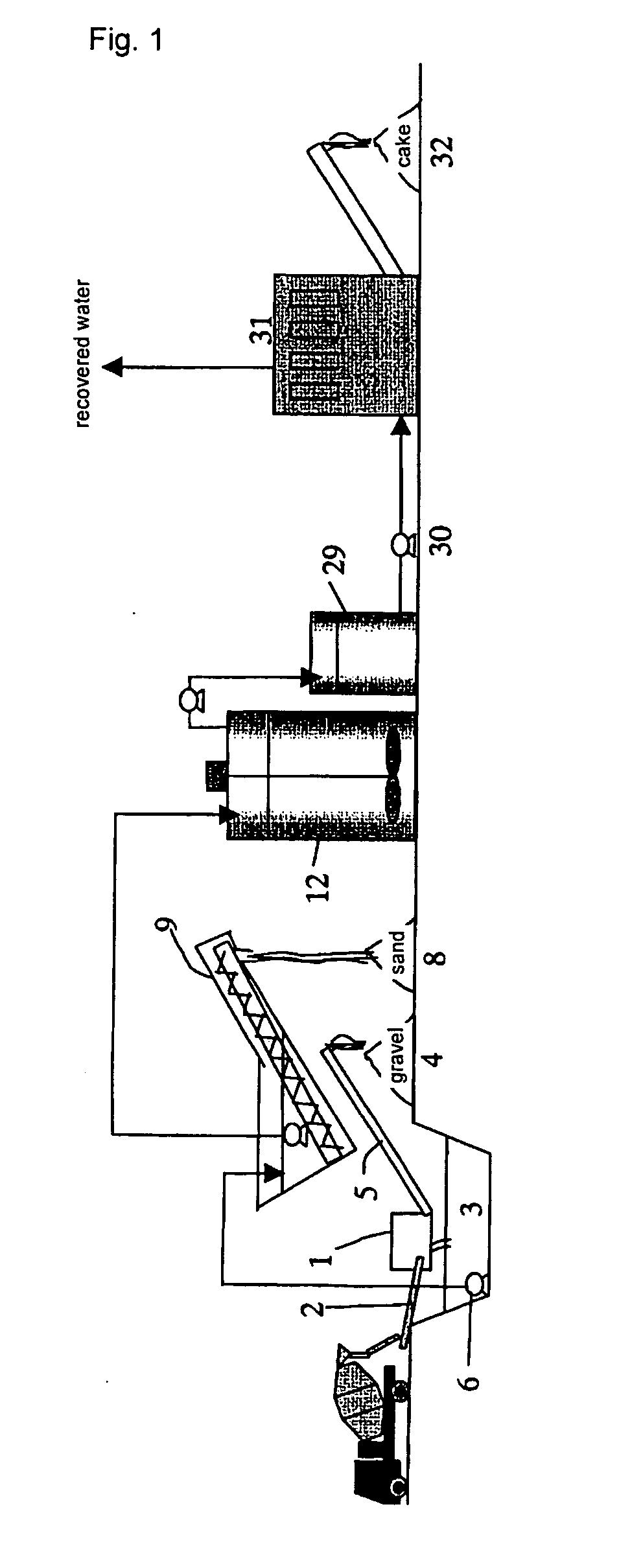 Process For Producing Concrete Material And Apparatus Therefor