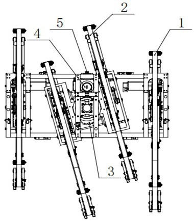 Quadruped robot capable of freely steering and automatically avoiding obstacles based on connecting rods