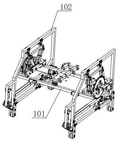 Quadruped robot capable of freely steering and automatically avoiding obstacles based on connecting rods