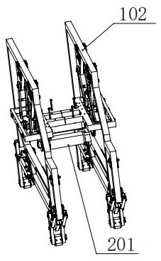 Quadruped robot capable of freely steering and automatically avoiding obstacles based on connecting rods