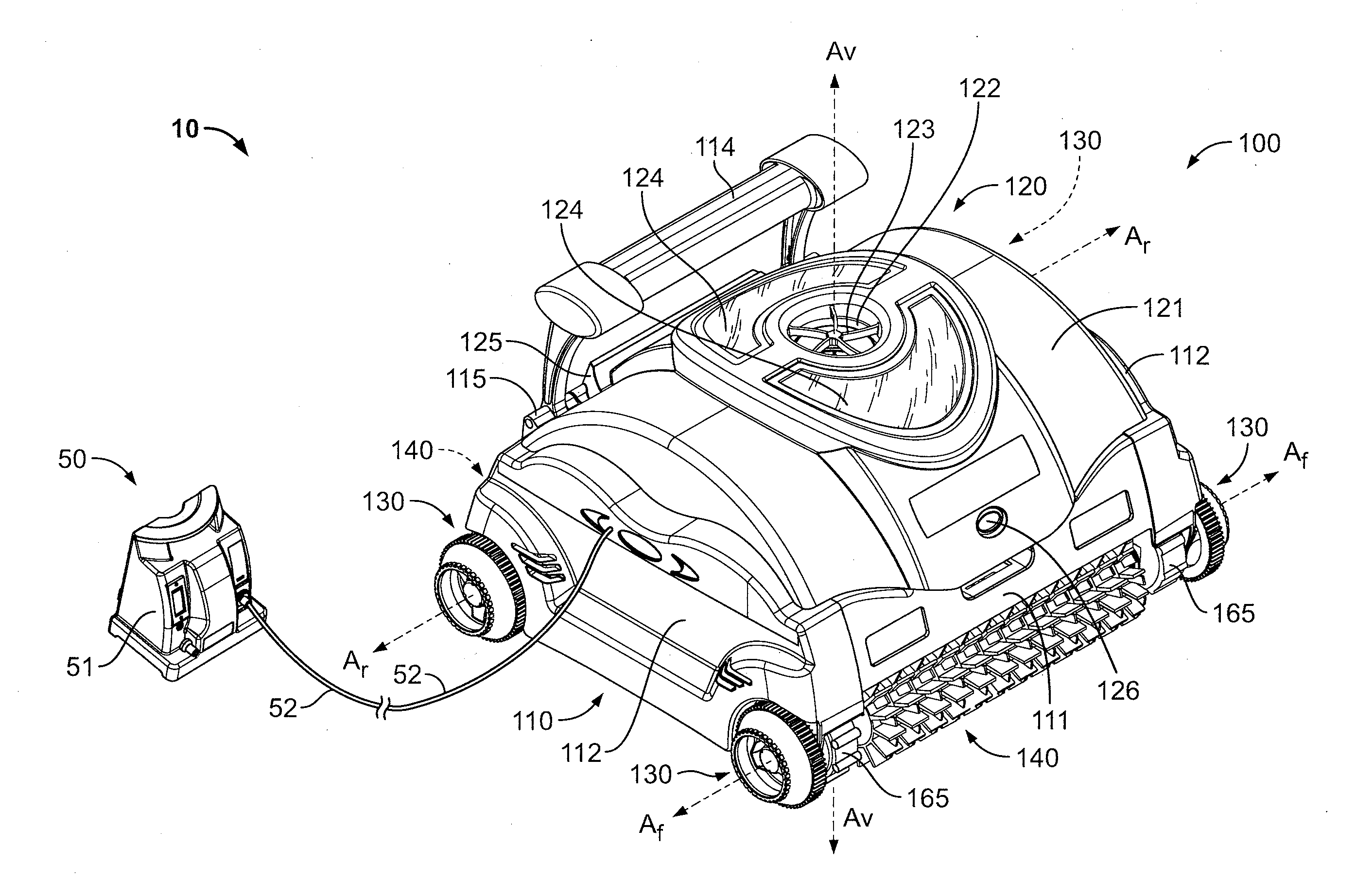 Pool Cleaning Device With Adjustable Buoyant Element
