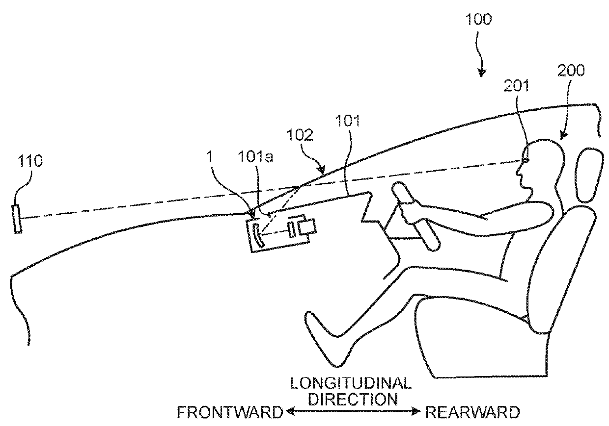 Vehicle display device