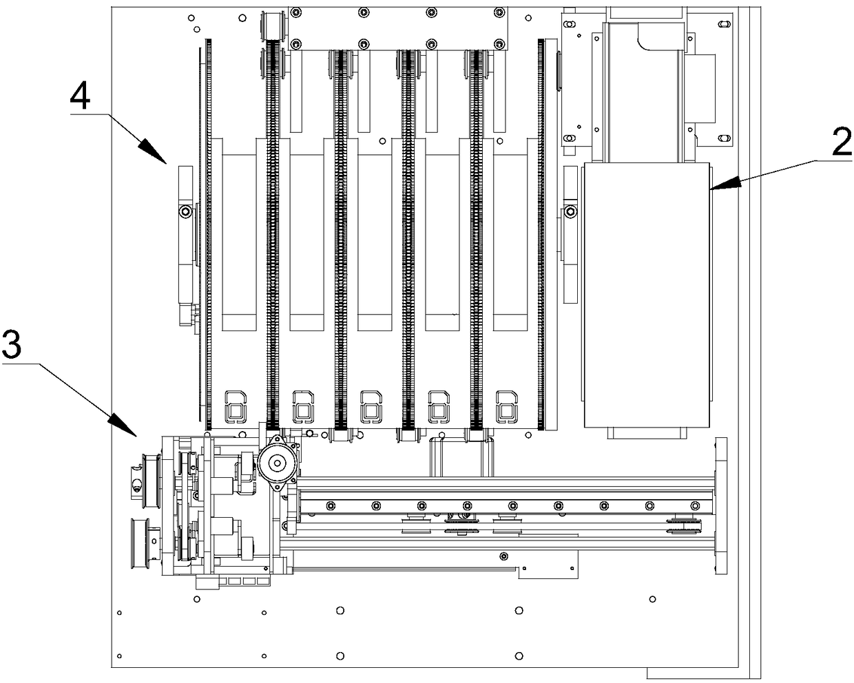 Compact intelligent card getting machine