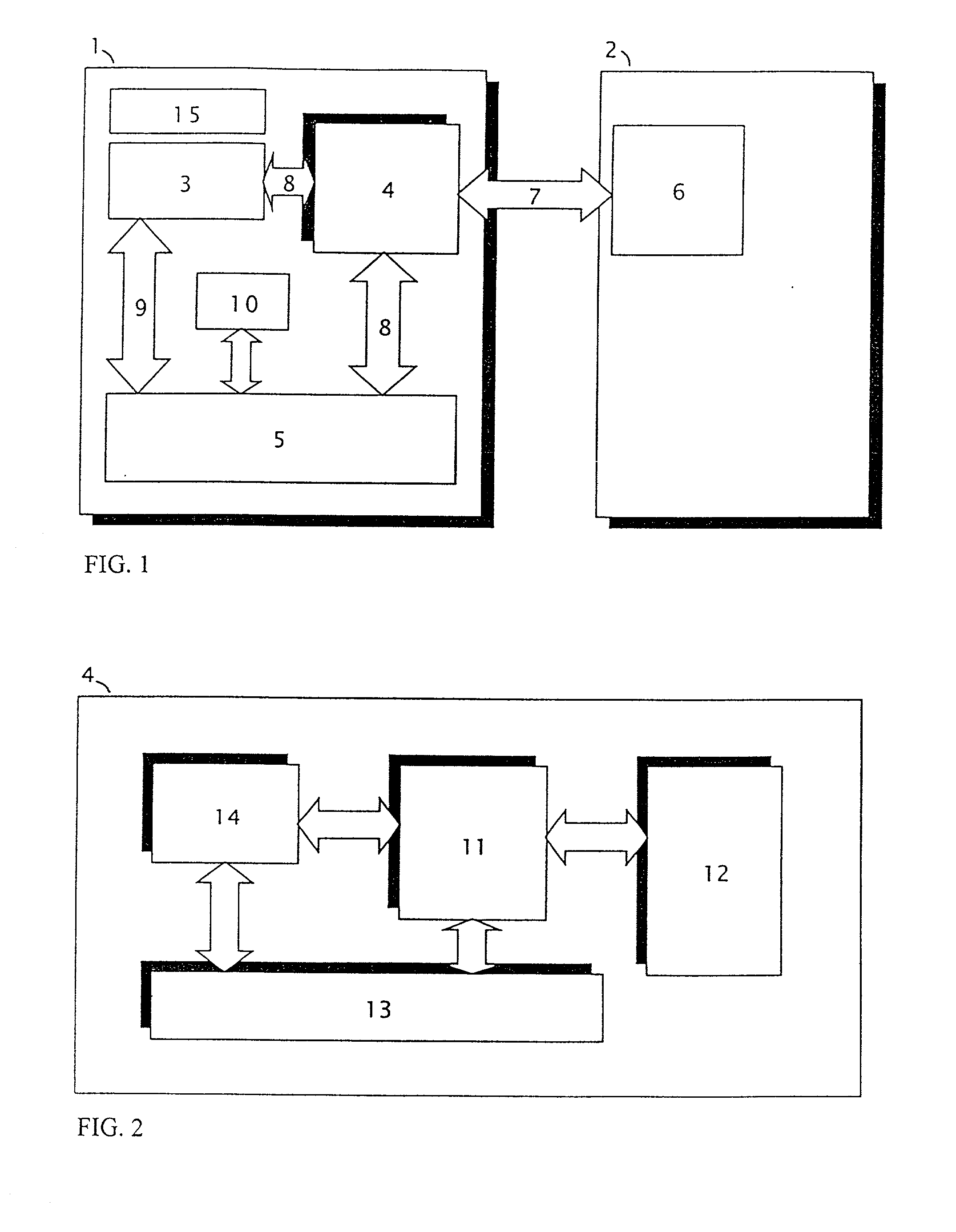 Control unit with PCI and SCSI buses and computing system with electronic semiconductor disc