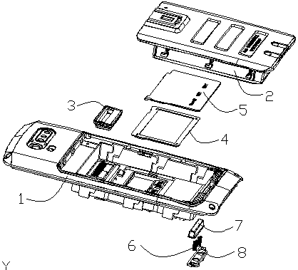 Self-removable battery cover structure