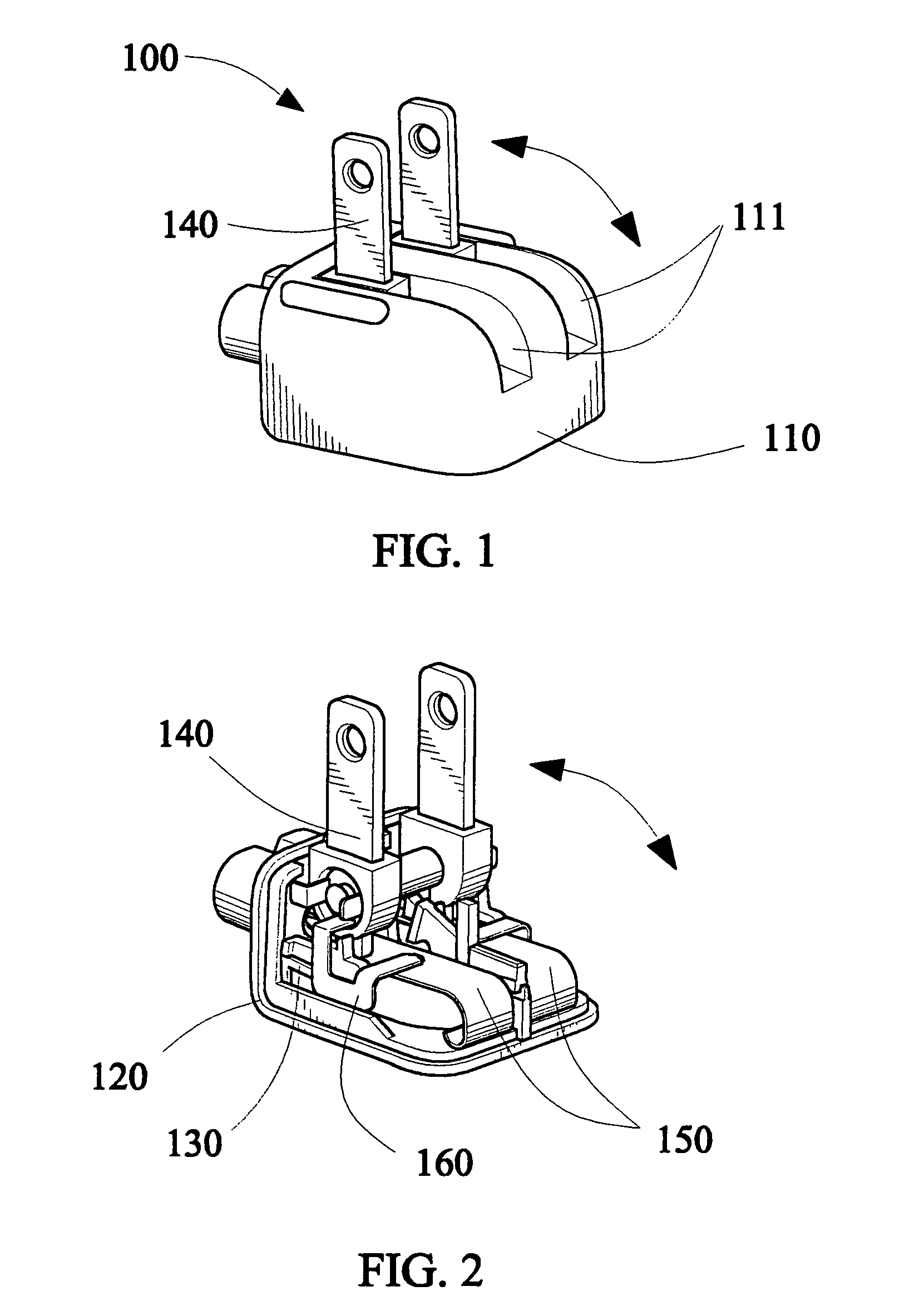 Rotatable plug with an arcing resistant mechanism