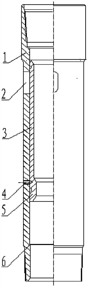 Sand blasting device allowing fracturing sliding sleeve to be fished