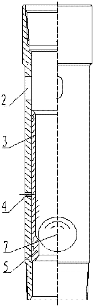 Sand blasting device allowing fracturing sliding sleeve to be fished