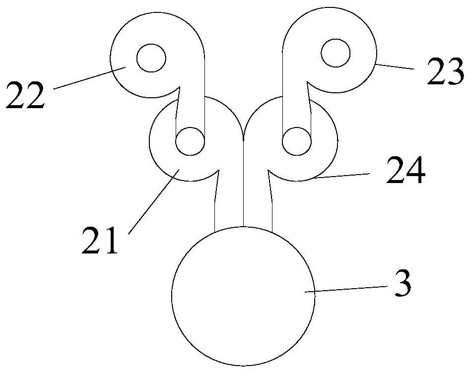 Separation device and separation system for pulverized coal gasification