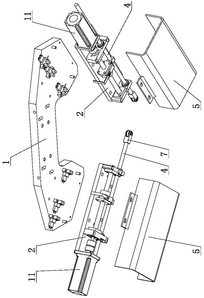 Head-part push-bending mechanism for plug-in machine