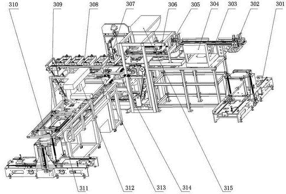 Flip box automatic production line and production method thereof