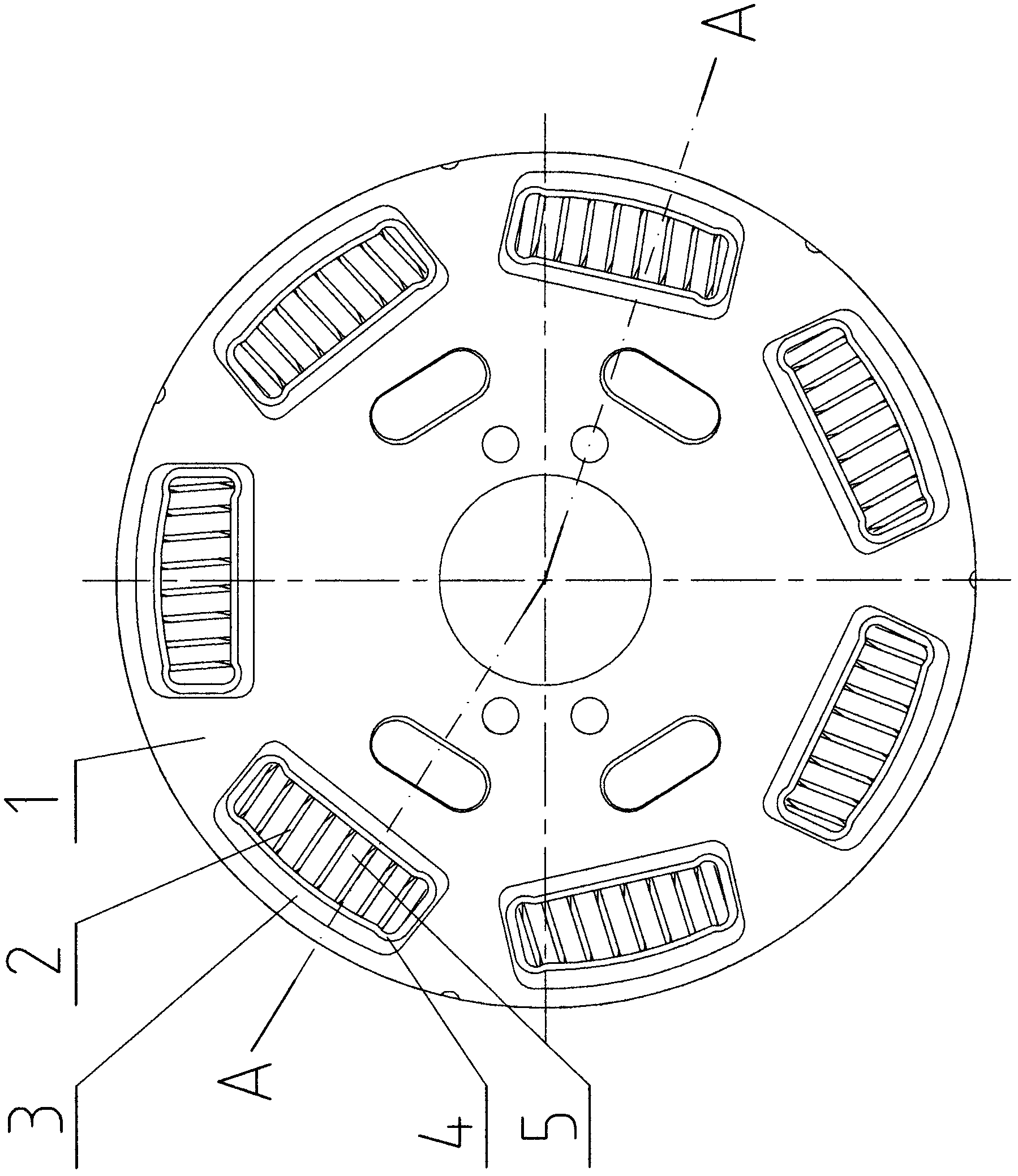 Structure of damping disc for automobile clutch driven disc assembly