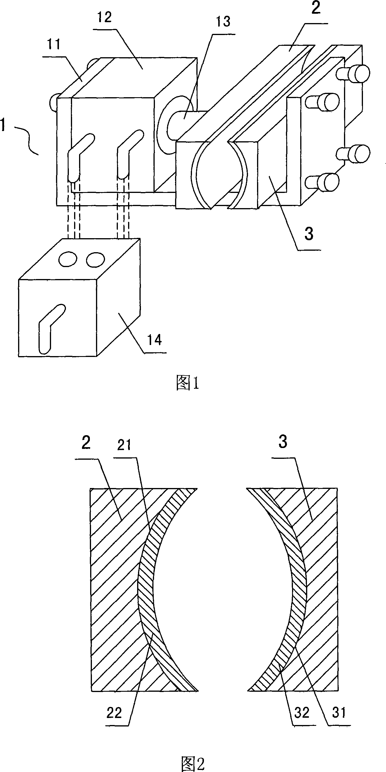 Table tennis bat handle adhering machine and its control method