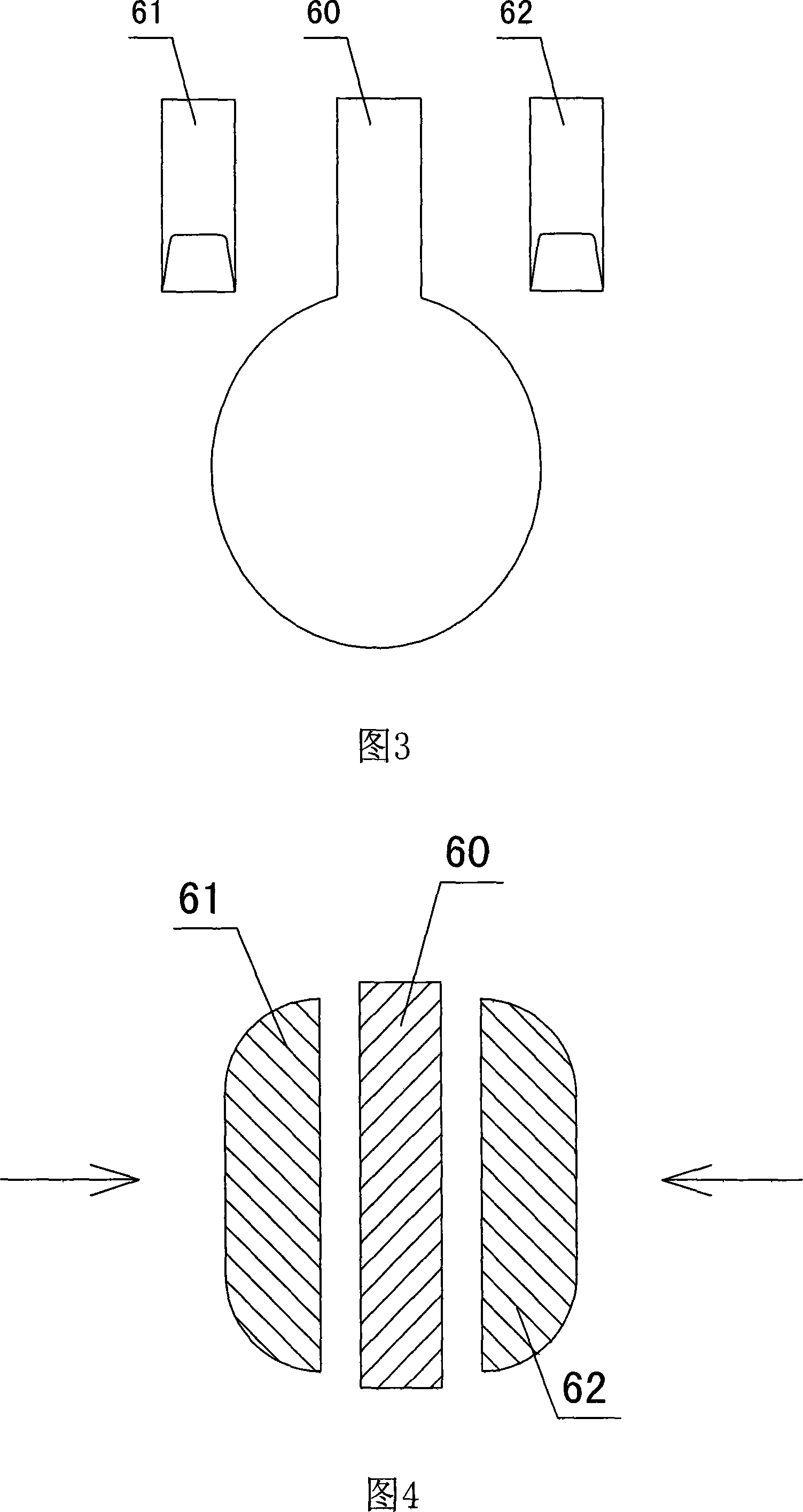 Table tennis bat handle adhering machine and its control method