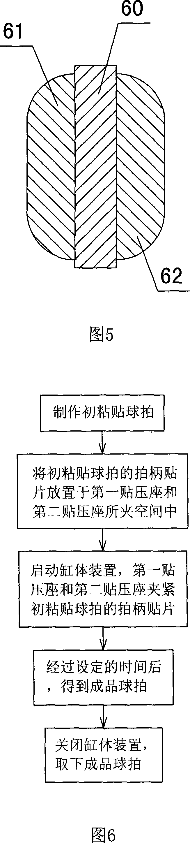 Table tennis bat handle adhering machine and its control method