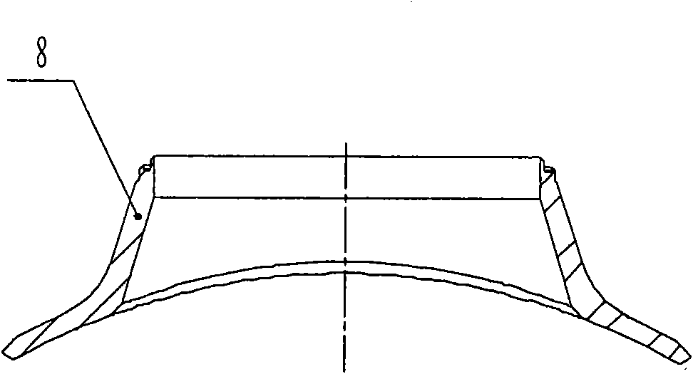 Mould for forging special connecting pipe of vapor-water separation reheater of nuclear power plant and forging method