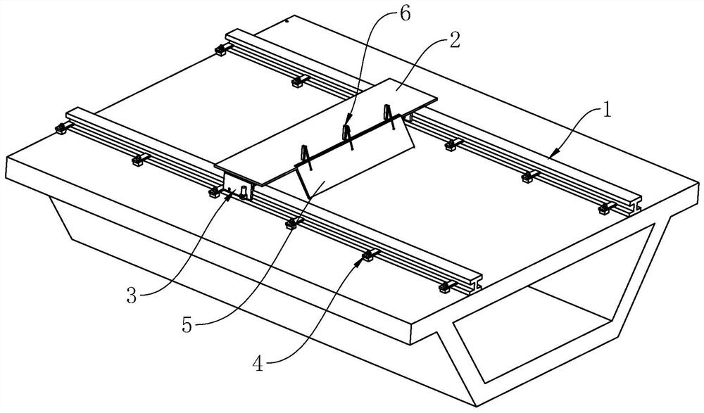 Cast-in-place box girder surface treatment construction device
