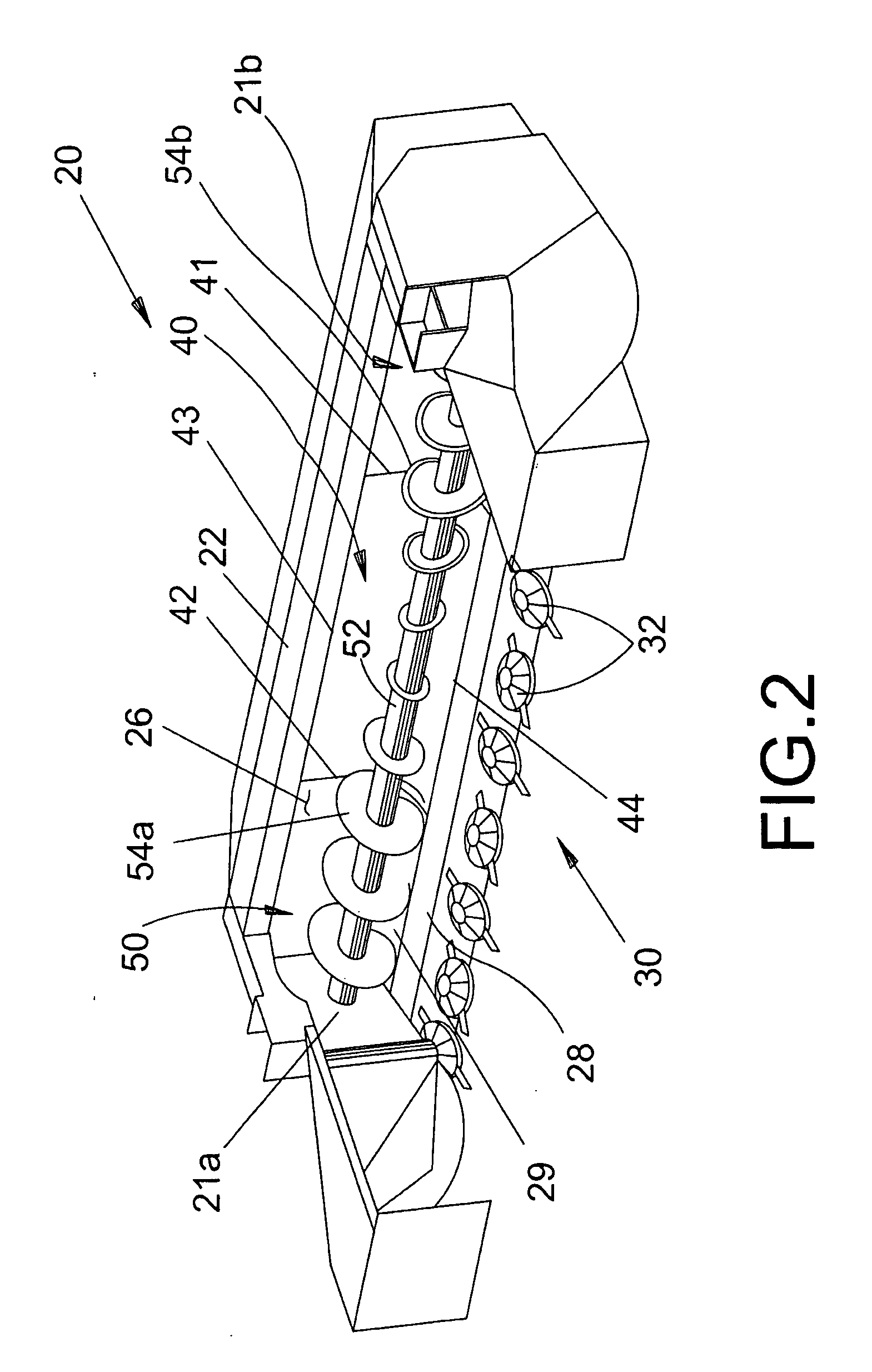 Auger with tapered flighting