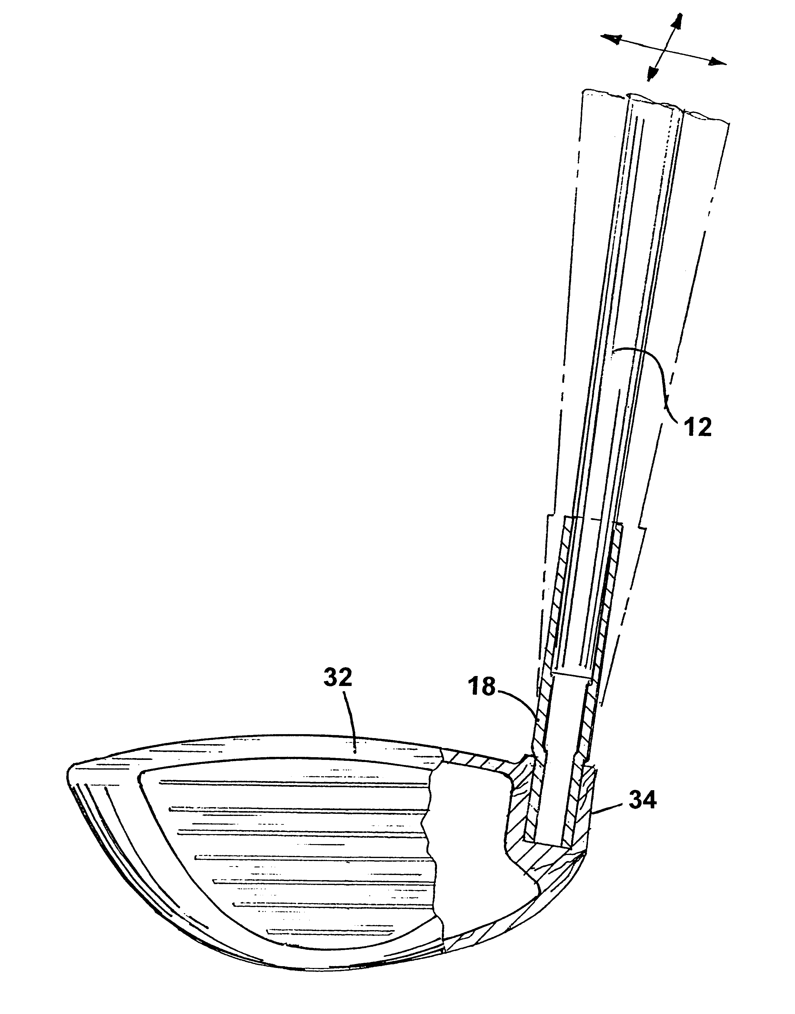 Golf club hosel interface having bendable section for customizing lie and face angles