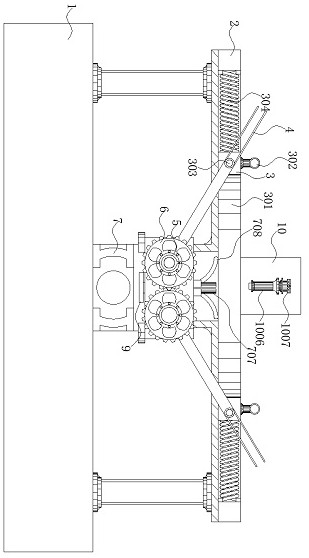 Non-standard gear inner space chamfering and grinding equipment with positioning and adjusting functions