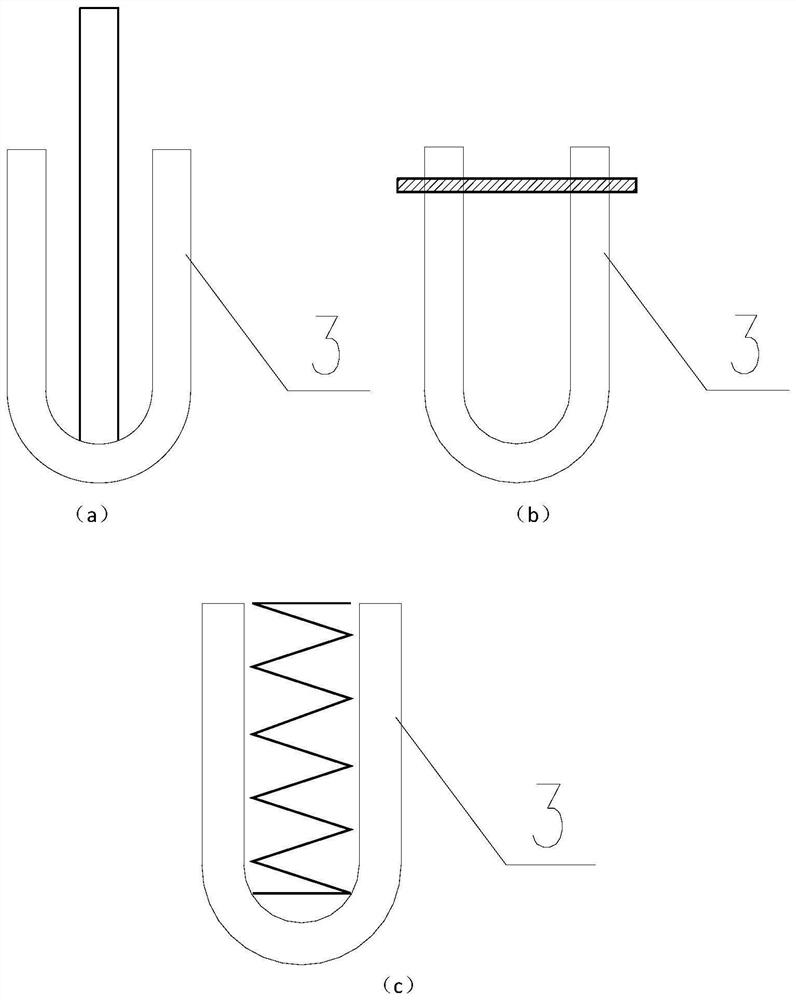 Post-insertion unbonded steel strand U-shaped pipe pressure-bearing type uplift pile and construction method thereof